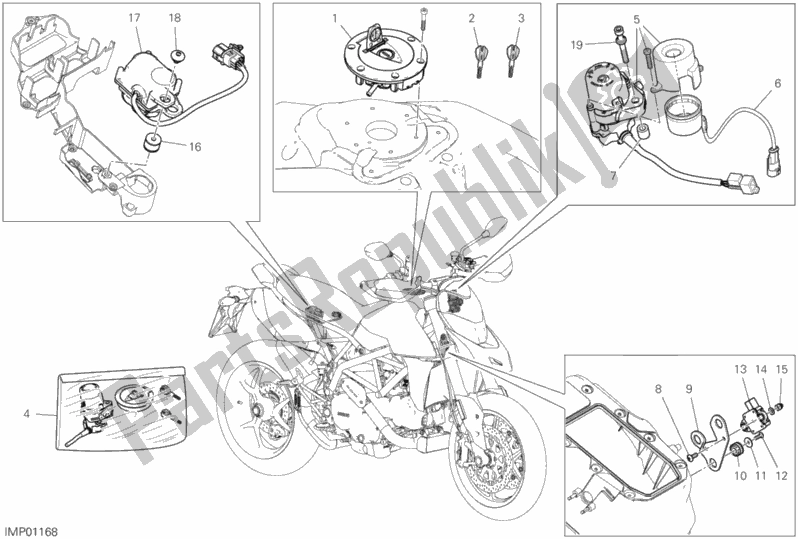 All parts for the 12d - Electrical Devices of the Ducati Hypermotard 950 SP USA 2019